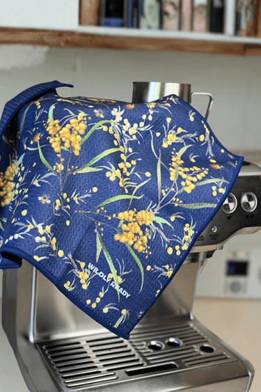 Wildly Ready Waffle Cleaning Cloth - Wattle Blue - Wildlyready