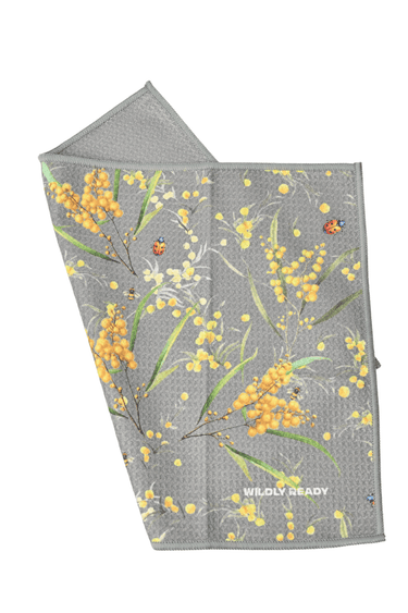 Wildly Ready Waffle Cleaning Cloth - Wattle Grey - Wildlyready